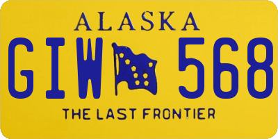 AK license plate GIW568