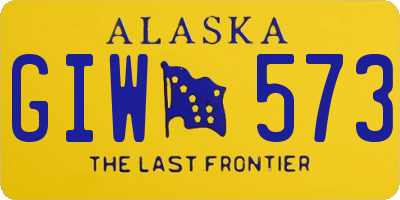 AK license plate GIW573