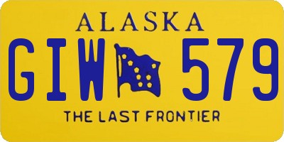 AK license plate GIW579