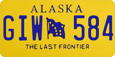 AK license plate GIW584