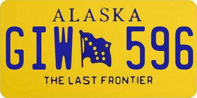 AK license plate GIW596