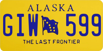 AK license plate GIW599