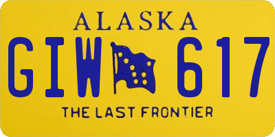 AK license plate GIW617