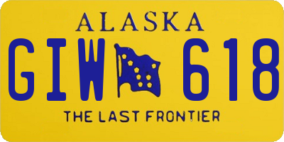 AK license plate GIW618
