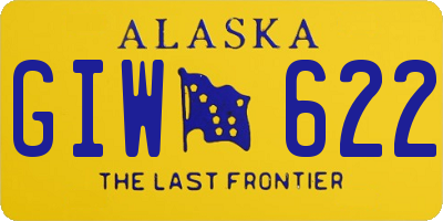AK license plate GIW622