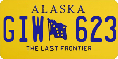 AK license plate GIW623