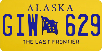 AK license plate GIW629