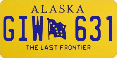 AK license plate GIW631