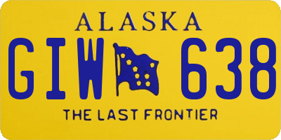 AK license plate GIW638
