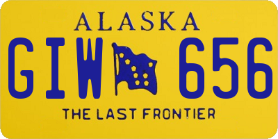 AK license plate GIW656