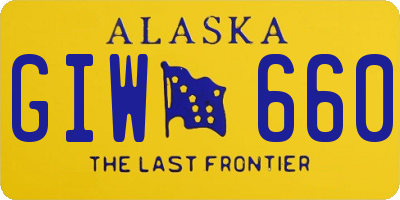 AK license plate GIW660