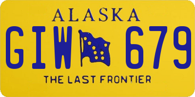 AK license plate GIW679