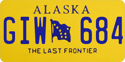 AK license plate GIW684