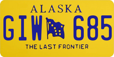 AK license plate GIW685