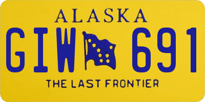 AK license plate GIW691