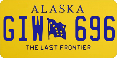 AK license plate GIW696