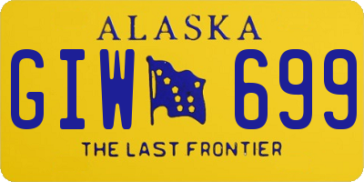 AK license plate GIW699