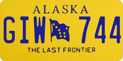 AK license plate GIW744