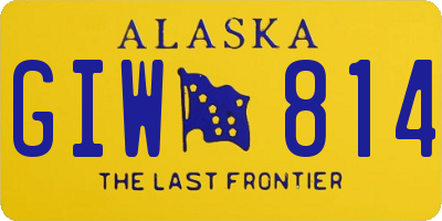 AK license plate GIW814