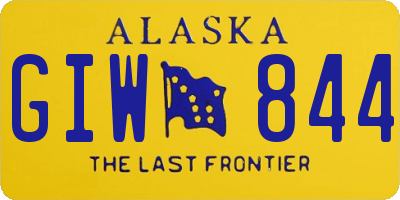 AK license plate GIW844