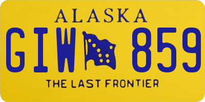 AK license plate GIW859