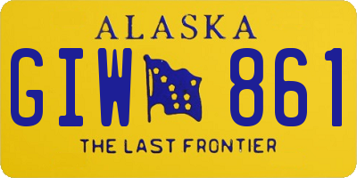 AK license plate GIW861