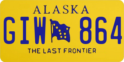 AK license plate GIW864