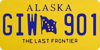 AK license plate GIW901