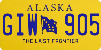AK license plate GIW905