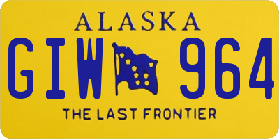 AK license plate GIW964
