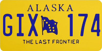 AK license plate GIX174
