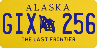 AK license plate GIX256