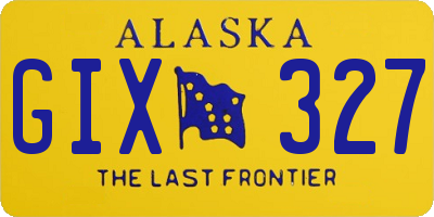 AK license plate GIX327