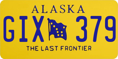 AK license plate GIX379