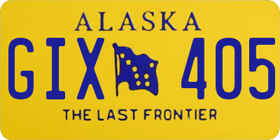 AK license plate GIX405