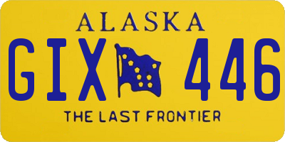 AK license plate GIX446