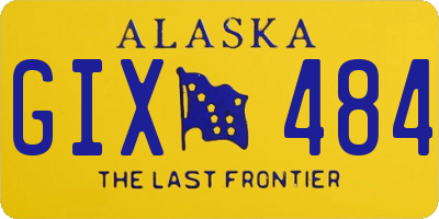 AK license plate GIX484