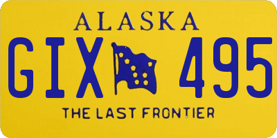AK license plate GIX495