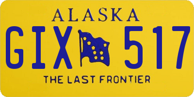AK license plate GIX517