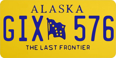 AK license plate GIX576