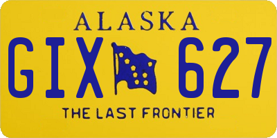 AK license plate GIX627