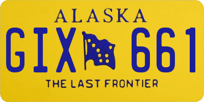 AK license plate GIX661