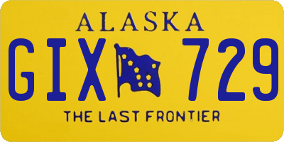 AK license plate GIX729