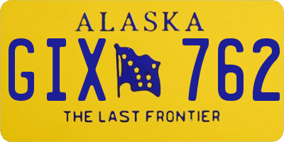 AK license plate GIX762