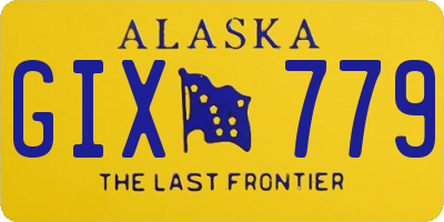 AK license plate GIX779