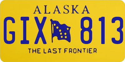 AK license plate GIX813