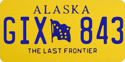 AK license plate GIX843