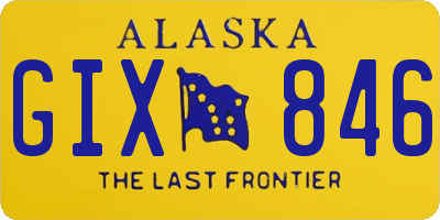 AK license plate GIX846