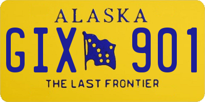 AK license plate GIX901