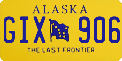 AK license plate GIX906